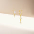 Tassel S925 pure silver stone earrings - MOWTE