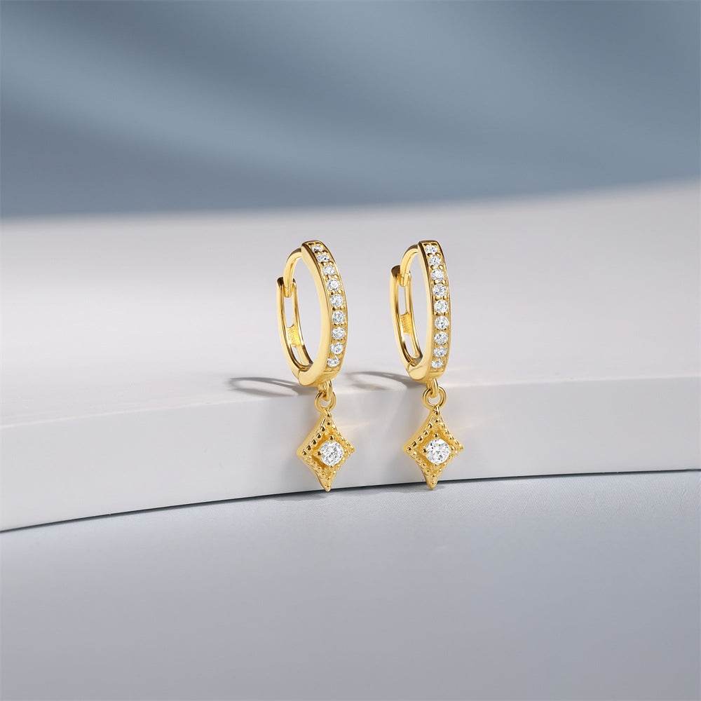 Tassel S925 pure silver earrings - MOWTE