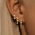 Zircon Three Piece S925 Women's Ear Studs Set - MOWTE