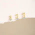 Zircon Three Piece S925 Women's Ear Studs Set - MOWTE