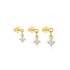Zircon Three Piece S925 Women's Ear Studs Set - MOWTE