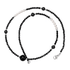 Black pointed stone necklace men's retro trend niche design agate pearl bead collarbone chain women's ins - MOWTE