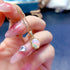 S925 pure silver natural opal pendant exquisite necklace - MOWTE