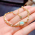 S925 pure silver natural opal bracelet - MOWTE
