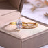 S925 Silver Two-Piece Set Moissanite Ring with 3ct Marquise-Cut Center Stone Exquisite for Stacking - MOWTE