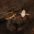 S925 Silver Two-Piece Set Moissanite Ring with 2ct Marquise-Cut Center Stone Exquisite for Stacking - MOWTE