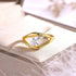 S925 Silver Ring with 1ct Marquise-Cut Center Stone Exquisite for Stacking - MOWTE