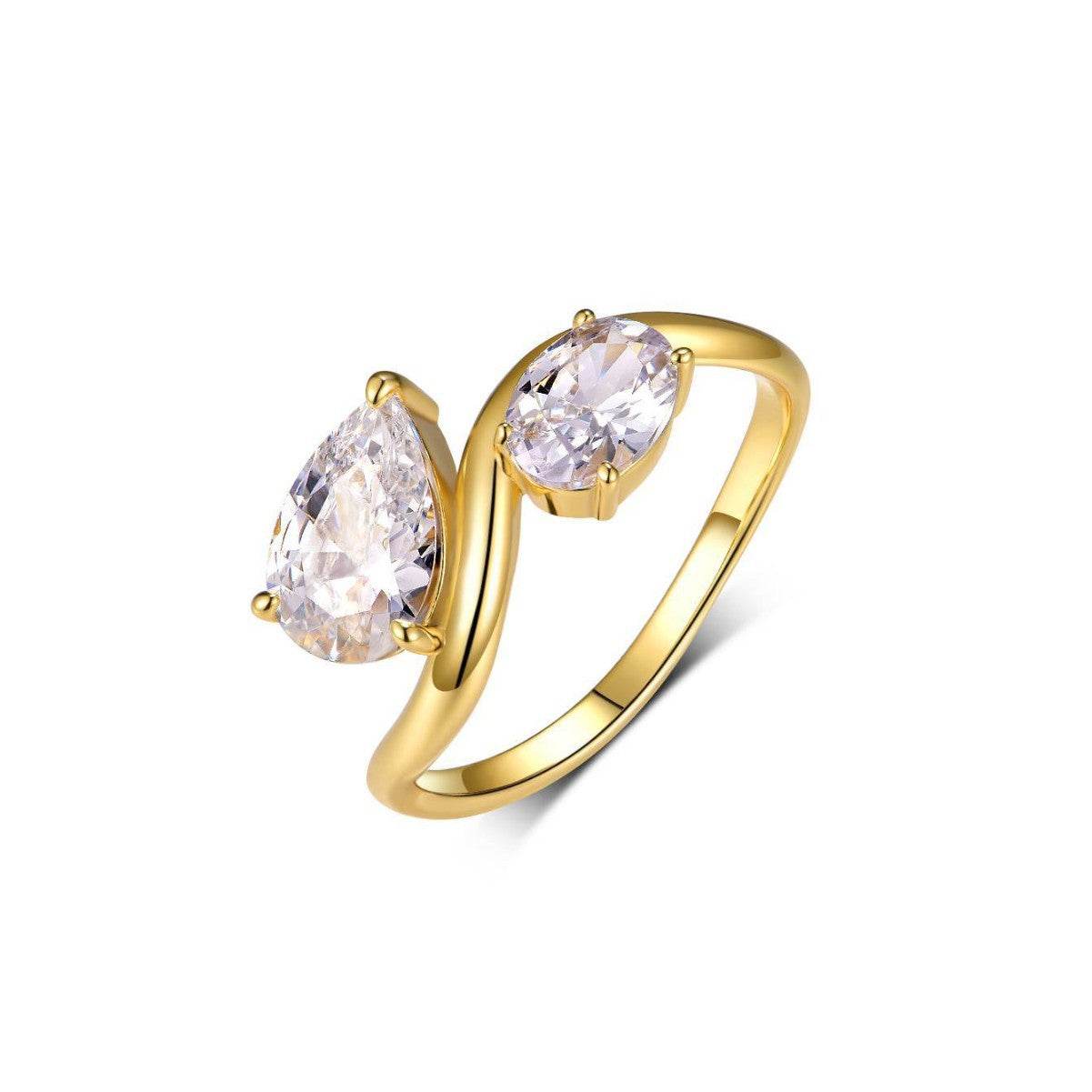 S925 Silver Ring with 2.5ct Moissanite Center Stone Exquisite wedding ring - MOWTE