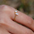 S925 Silver Ring with 0.65ct Moissanite Center Stone Exquisite ring - MOWTE