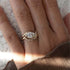 S925 Silver Two-Piece Set Moissanite Ring 1ct Marquise-Cut Center Stone Exquisite for Stacking - MOWTE