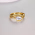 S925 Silver Two-Piece Set Moissanite Ring 1ct Marquise-Cut Center Stone Exquisite for Stacking - MOWTE