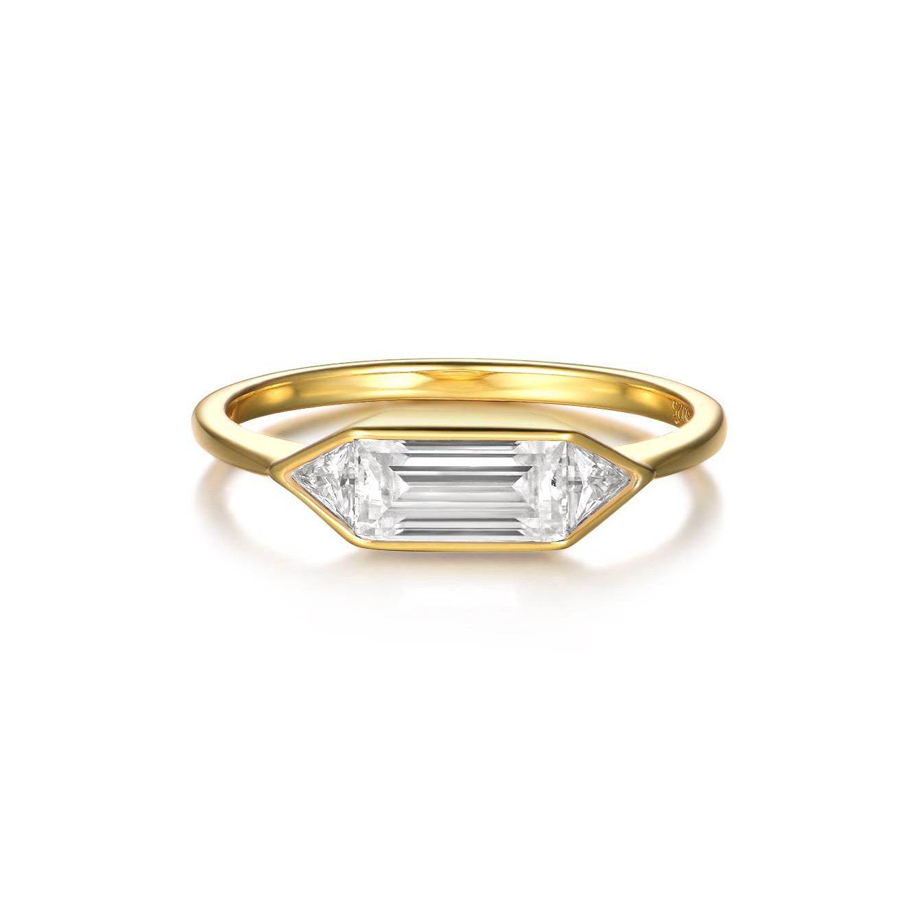 S925 Silver Ring with 1.4ct Center Moissanite Stone Exquisite ring - MOWTE