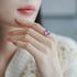 Amethyst ring S925 sterling silver gold-plated irregular ring - MOWTE