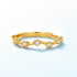 Light luxury S925 sterling silver ring fashionable and simple white crystal ring for women - MOWTE