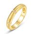Wire drawing craft ring S925 pure silver gold-plated fingers ring - MOWTE