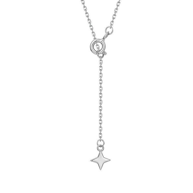Atmospheric hollow window flower 925 silver inlaid natural jade women necklace - MOWTE