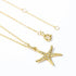 Light luxury white zirconium starfish 925 sterling silver seaside resort series star pendant - MOWTE