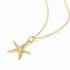 Light luxury white zirconium starfish 925 sterling silver seaside resort series star pendant - MOWTE