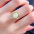 S925 pure silver natural opal ring - MOWTE