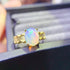 S925 pure silver natural opal ring - MOWTE