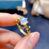 S925 pure silver natural opal ring - MOWTE