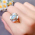 S925 pure silver natural opal ring - MOWTE