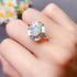 S925 pure silver natural opal ring - MOWTE