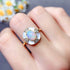 S925 pure silver natural opal ring - MOWTE