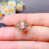 S925 pure silver natural opal ring - MOWTE
