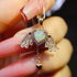 S925 pure silver natural opal pendant exquisite necklace - MOWTE
