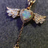 S925 pure silver natural opal pendant exquisite necklace - MOWTE