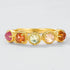 Geometric Natural Color Treasure Ring S925 Pure Silver Gold Plated Ring - MOWTE