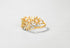 S925 Silver Plated Gold Natural Emerald Retro Hollow Open Ring - MOWTE