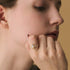 New Trend Labradorite Ring Vintage Openwork Design in S925 Sterling Silver for Women - MOWTE
