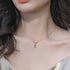 Artisan Vintage Necklace Genuine Swiss Blue Topaz with Silver Filigree Detailing - MOWTE
