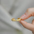 Vintage Handwoven Brushed Ring S925 Gold Plated Sterling Silver Light Luxury Open Band - MOWTE