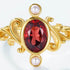 Regal Crown Garnet Ring Handcrafted 925 Sterling Silver Statement Piece - MOWTE
