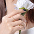 Women's S925 Sterling Silver Olive Branch Ring – Fashionable Adjustable Open Ring - MOWTE