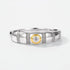 New Trendy Two-Tone Plated S925 Sterling Silver Ring for Women – Unique Minimalist Design - MOWTE