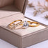 S925 Silver Three-Piece Set Moissanite Ring with 4.5ct Oval Cut Center Stone Exquisite Stacking Wedding - MOWTE