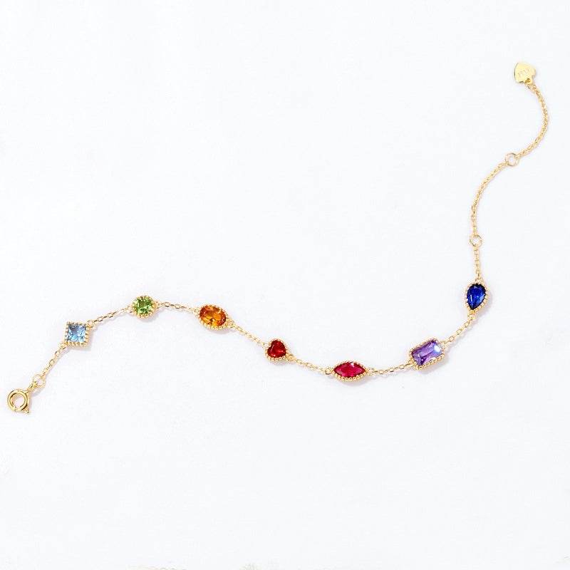 Palace Color Treasure Bracelet for Trendy Women S925 Silver - MOWTE
