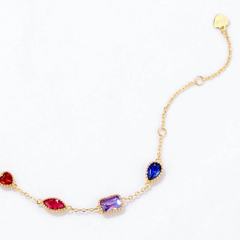 Palace Color Treasure Bracelet for Trendy Women S925 Silver - MOWTE