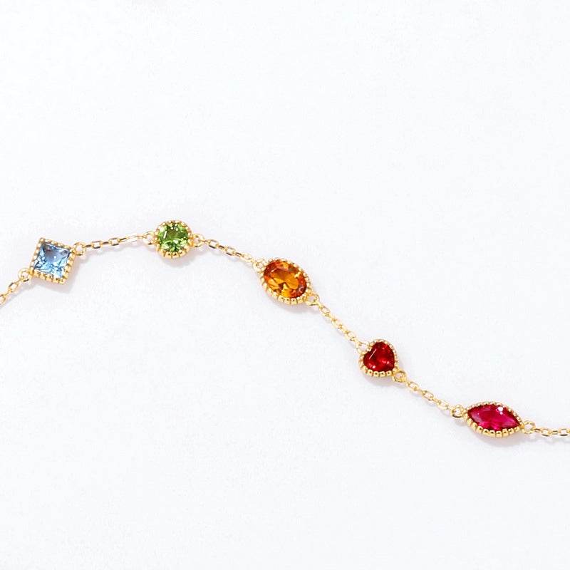 Palace Color Treasure Bracelet for Trendy Women S925 Silver - MOWTE