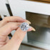 925 Sterling Silver Ring with 1.5/3/5 ct Moissanite D Color Plated with PT950 Platinum - MOWTE
