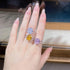 Luxury S925 Sterling Silver Zirconia Ring for Women - Double Row Pavé Icy Cut Band - MOWTE