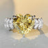 Luxury S925 Sterling Silver 6ct Heart Cut Ring for Women Wedding - MOWTE