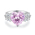 Luxury S925 Sterling Silver 6ct Heart Cut Ring for Women Wedding - MOWTE