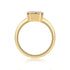 Gold-Tone Minimalist Ring Ins Style S925 Silver Ring for Women High-Quality Moissanite Ring - MOWTE