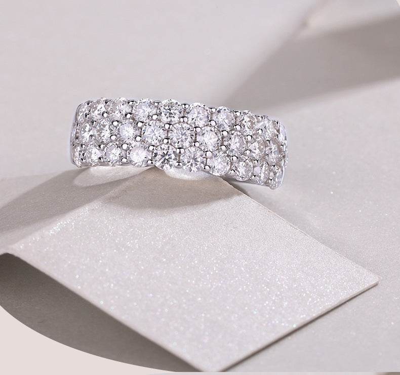 Ultra-Sparkle S925 Sterling Silver Illusion Moissanite Ring for Women - MOWTE