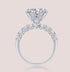 S925 Sterling Silver Luxuriously Set Light Luxury Moissanite Ring